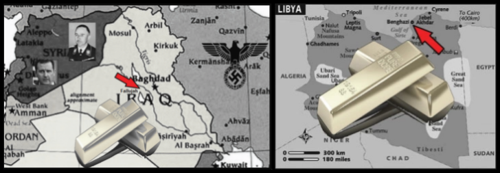 Middle East gold Iraq Fallujah Libya Benghazi LARGE