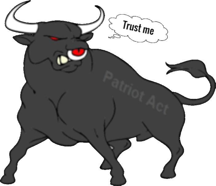 Patriot Act Bull TRUST ME GOOD TRANS