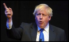 Boris Johnson black background